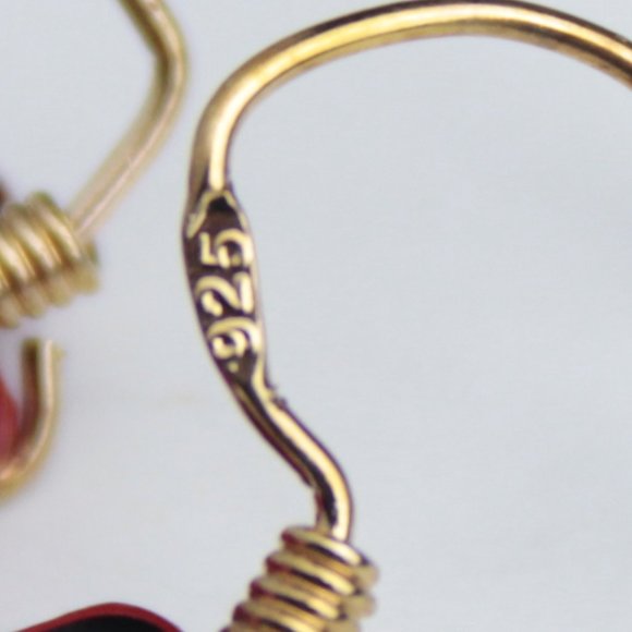 🌺925 Sterling silver hook Red cartoon earring - Picture 8 of 13